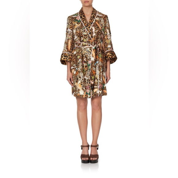 Camilla Fauna Electro Roll Collar Pajama Jacket NWOT XS S - Picture 2 of 14